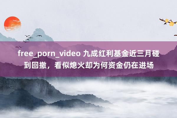 free_porn_video 九成红利基金近三月碰到回撤，看似熄火却为何资金仍在进场