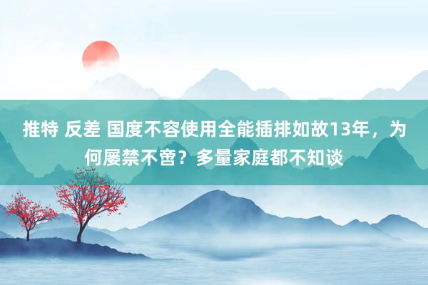 推特 反差 国度不容使用全能插排如故13年，为何屡禁不啻？多量家庭都不知谈