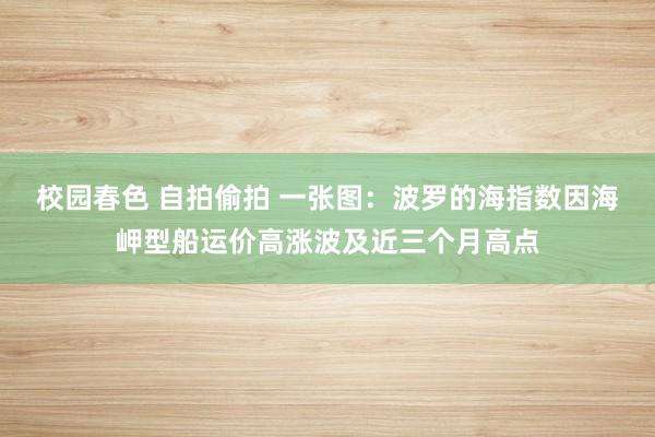 校园春色 自拍偷拍 一张图：波罗的海指数因海岬型船运价高涨波及近三个月高点