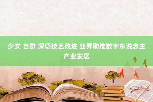 少女 自慰 深切技艺改进 业界助推数字东说念主产业发展
