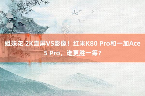 姐妹花 2K直屏VS影像！红米K80 Pro和一加Ace5 Pro，谁更胜一筹？
