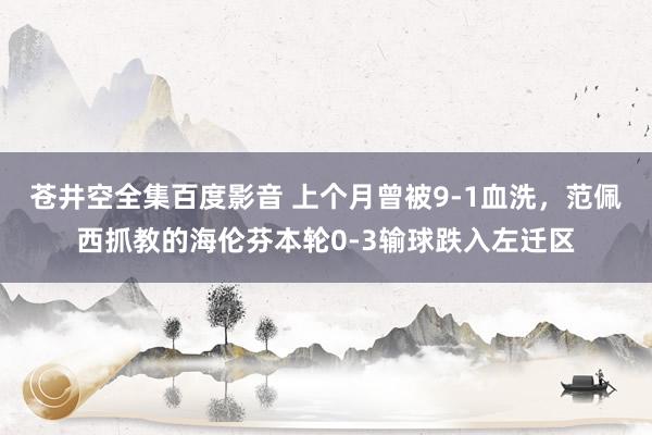 苍井空全集百度影音 上个月曾被9-1血洗，范佩西抓教的海伦芬本轮0-3输球跌入左迁区