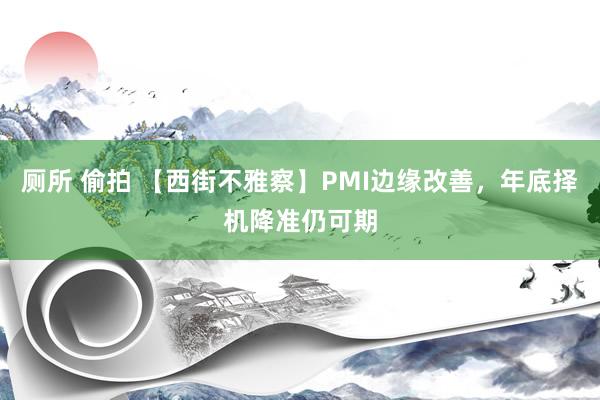 厕所 偷拍 【西街不雅察】PMI边缘改善，年底择机降准仍可期