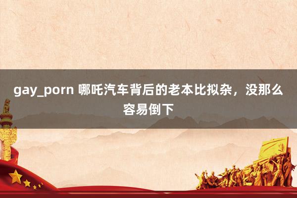 gay_porn 哪吒汽车背后的老本比拟杂，没那么容易倒下