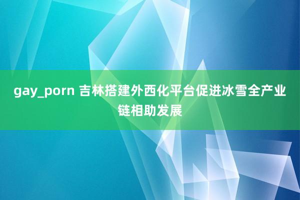 gay_porn 吉林搭建外西化平台促进冰雪全产业链相助发展