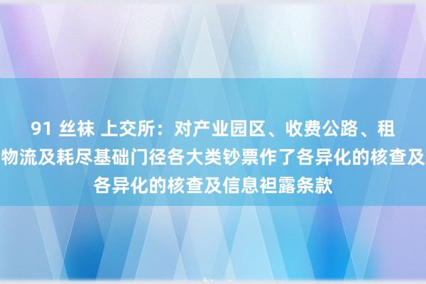 91 丝袜 上交所：对产业园区、收费公路、租出住房、仓储物流及耗尽基础门径各大类钞票作了各异化的核查及信息袒露条款