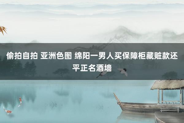 偷拍自拍 亚洲色图 绵阳一男人买保障柜藏赃款还平正名酒墙