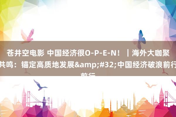 苍井空电影 中国经济很O-P-E-N！｜海外大咖聚共鸣：锚定高质地发展&#32;中国经济破浪前行