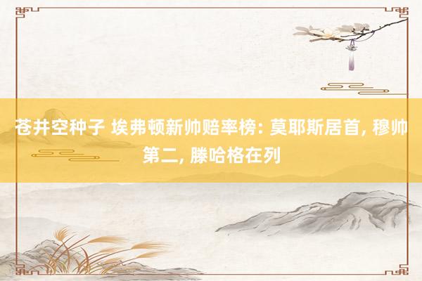 苍井空种子 埃弗顿新帅赔率榜: 莫耶斯居首， 穆帅第二， 滕哈格在列